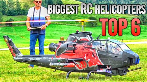 TOP 6 BIGGEST RC HELICOPTER SCALE MODELS - YouTube