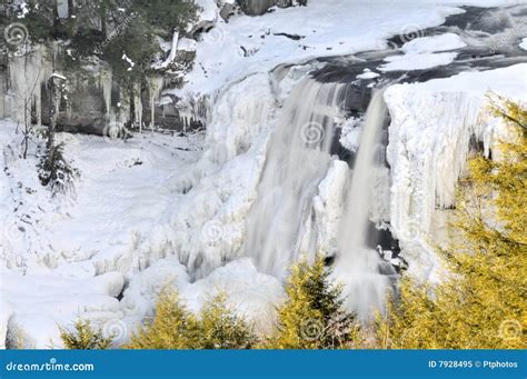 Blackwater Falls, WV, in Winter Horizontal Stock Image - Image of february, horizontal: 7928495