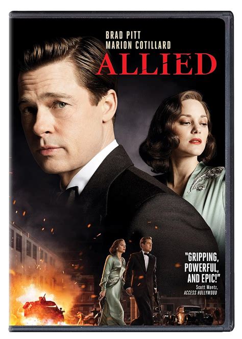 Amazon.com: Allied [DVD] : Brad Pitt, Marion Cotillard, Robert Zemeckis ...