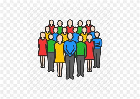 Crowd Clipart Bunch Person - Group Of People Icon - Free Transparent PNG Clipart Images Download