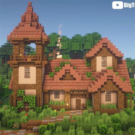 A large fairytale cottage! | Minecraft houses, Minecraft cottage, Cute minecraft houses