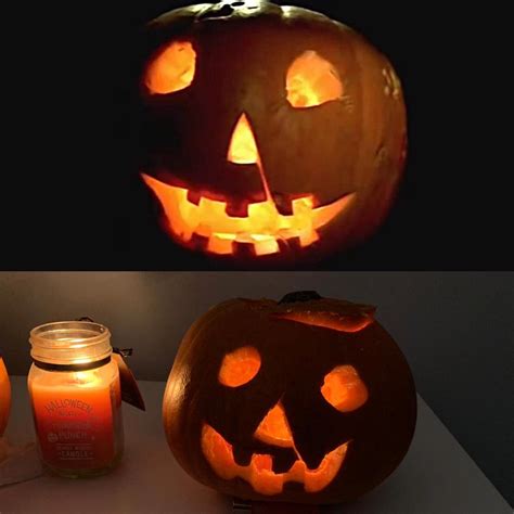 Tried to carve the pumpkin from the 1978 Halloween movie and let’s say ...