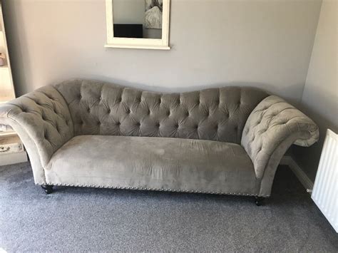 Large grey chesterfield sofa | in Sunniside, Tyne and Wear | Gumtree