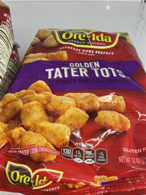 Retail Store Frozen Food Section Ore Ida French Fries Tater Tots in ...