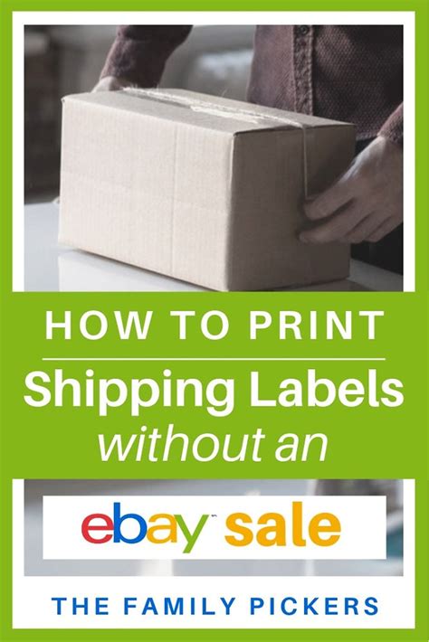 How to Print Shipping Label for eBay Without a Sale