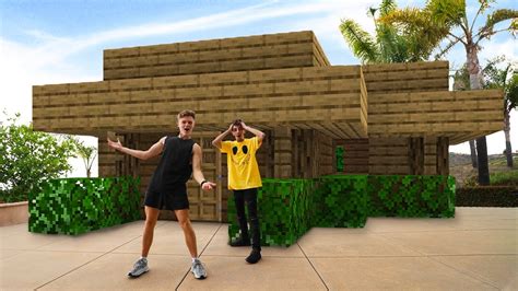 We Built a Life Size Minecraft House - YouTube