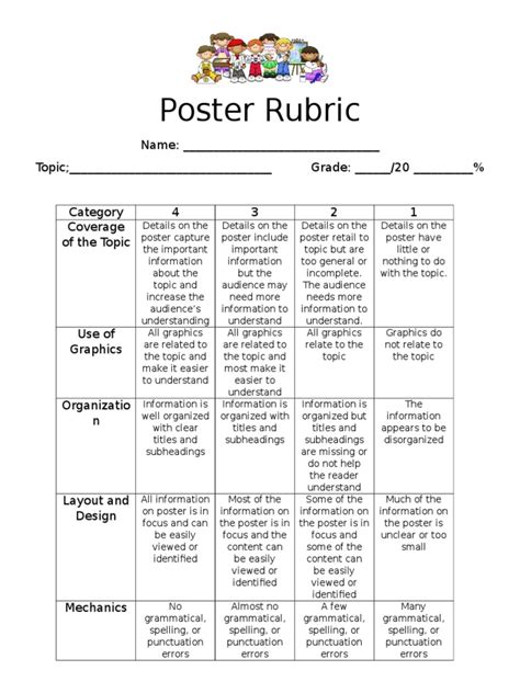 Digital Poster Making Rubrics Digital Poster Rubric 58 Off | Porn Sex Picture