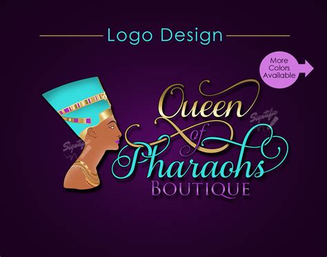 Custom Logo, Boutique Logo, Logo Design, Logo Custom, Nefertiti Logo, Queen Logo, Business Logo ...