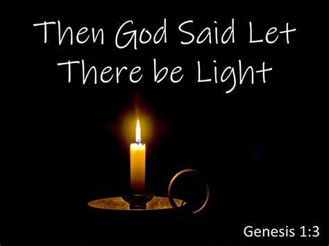 Then God Said Let There Be Light – New Lebanon church of Christ