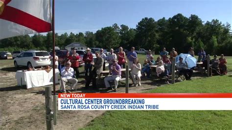 Groundbreaking of Creek Indian tribe Cultural Center