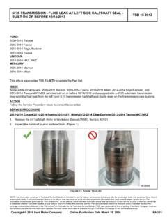 6F35 TRANSMISSION - FLUID LEAK AT LEFT SIDE … / 6f35-transmission-fluid ...