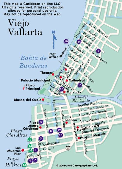 Viejo Vallarta Map (Mexico-On-Line)