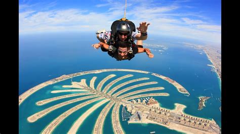 Skydive Dubai above the Palm Jumeirah - YouTube