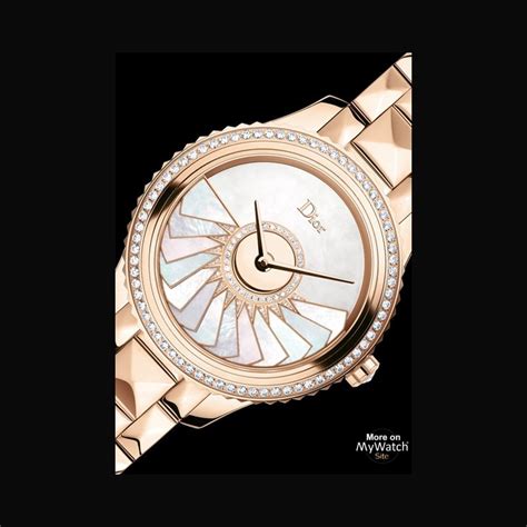 Watch Dior Dior VIII Grand Bal 'Plissé soleil' 36 mm | Dior VIII CD153B70M001 Pink Gold ...