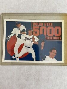 Nolan Ryan 5000 Strikeouts Upper Deck 1990 Texas Rangers HOU Baseball Card #34 | eBay