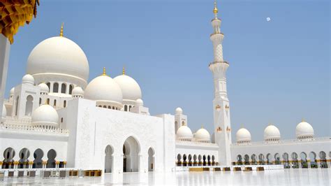 White Mosque Under Blue Sky At Daytime HD Islamic Wallpapers | HD Wallpapers | ID #76226