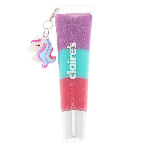 Miss Glitter the Unicorn Charm Lip Gloss Tube - Vanilla Frosting | Claire's