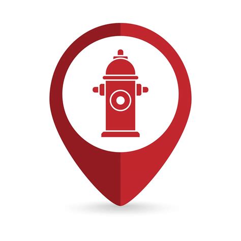 Map pointer with Fire hydrant icon. Vector illustration. 7586546 Vector Art at Vecteezy