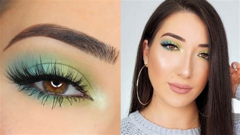 PASTEL BLUE GREEN SMOKEY EYE | SPRING MAKEUP TUTORIAL - YouTube