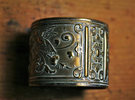 Embossed Brass Serviette Ring Free Stock Photo - Public Domain Pictures