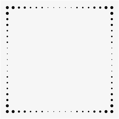 Squares Clipart Black Border - Postcard Stamp Vector Png Transparent ...