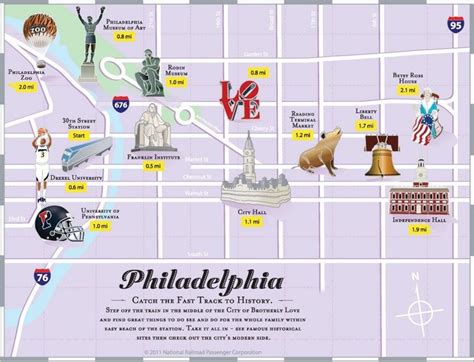 Philadelphia tourist attractions map | Philadelphia tours, Philadelphia attractions, Philadelphia