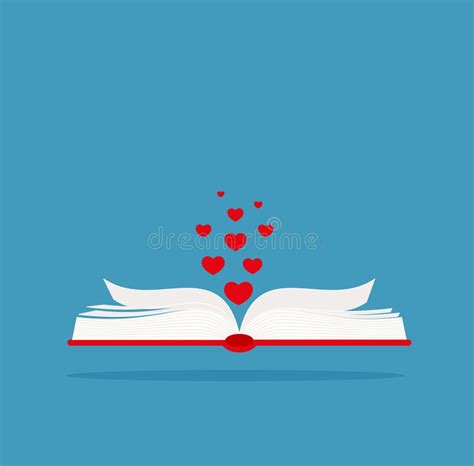 Open Book Icon. Concept of Love Story, Literary Fiction Genre Stock Vector - Illustration of ...