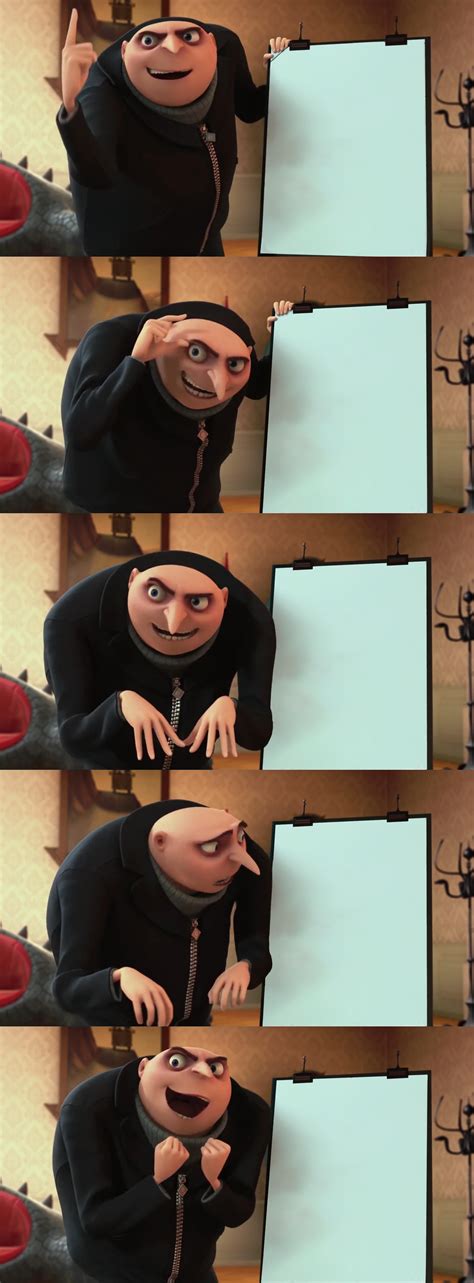 Gru Plan Meme Template