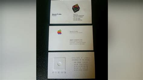 Steve Jobs' Business Cards From His Apple Days Sell for Over $10,000 - ABC News