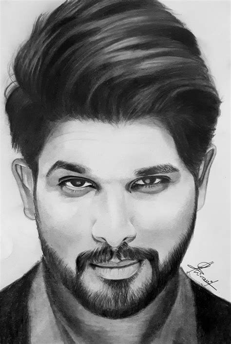 Allu Arjun Drawing Picture - Drawing Skill