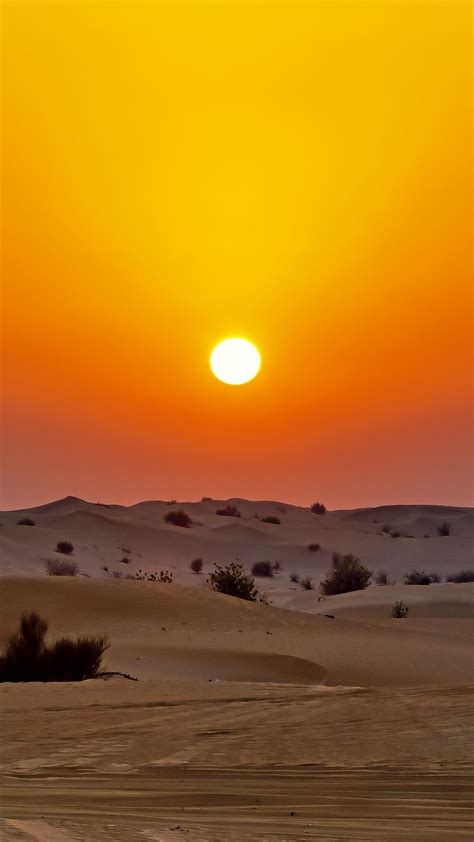 HD Wallpaper Sunset, Desert, Dunes, Sand