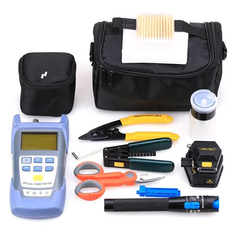 FTTH Fiber Optic Tool Kit with Fiber Power Meter, Visual Fault Locator ...