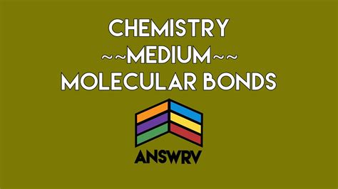 Chemistry: Molecular Bonds H2O Water Electronegativity // ANSWRV - YouTube