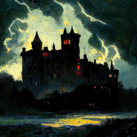 Dracula's Castle, 01 Painting by AM FineArtPrints - Fine Art America