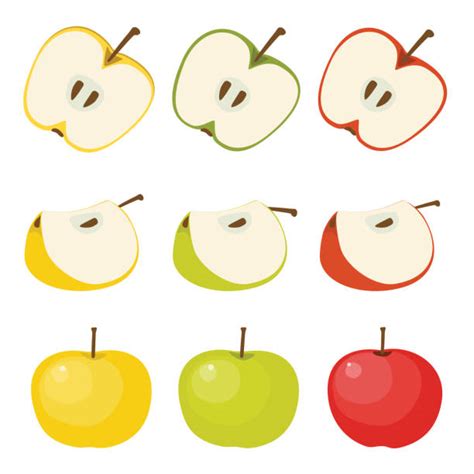 Best Apple Slices Illustrations, Royalty-Free Vector Graphics & Clip Art - iStock