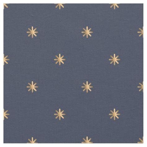 Gold Stars Pattern Navy Blue ID497 Fabric | Printing on fabric, Star ...