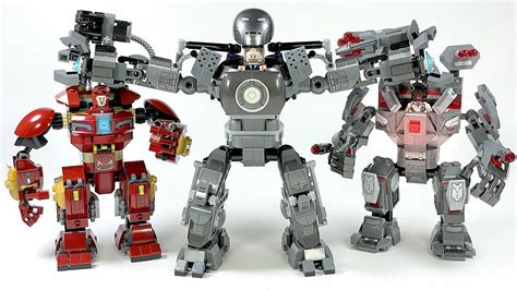 LEGO Marvel Infinity Saga Iron Man Iron Monger VS Hulkbuster Comparison Iron Monger Lego VS Move ...