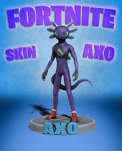 FORTNITE AXO SKIN 3D model 3D printable | CGTrader