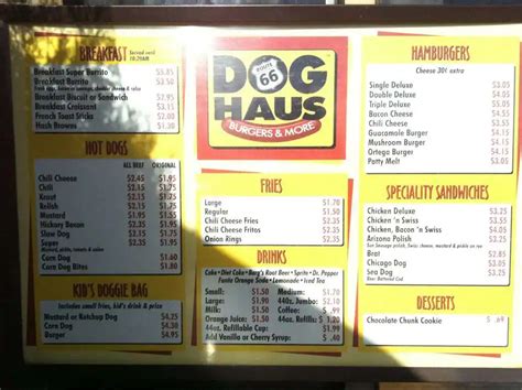 Dog Haus Menu, Menu for Dog Haus, Flagstaff, Flagstaff - Urbanspoon/Zomato