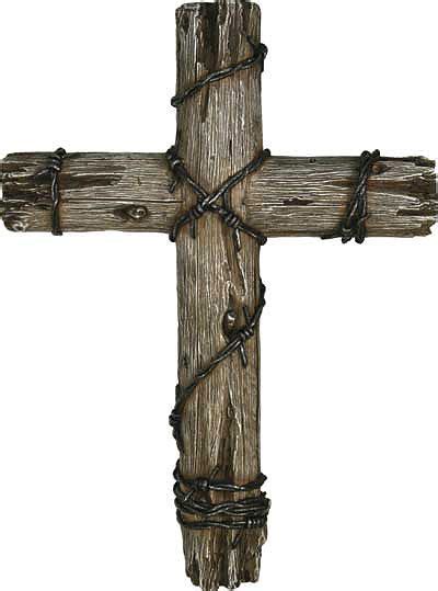 Barbed Wire Wood Look Cross | Western art, New tattoos and Barbed wire