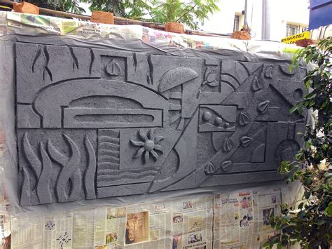 Cement Murals for Compound Wall