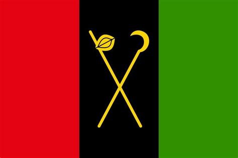 Flag of the Interahamwe. A hutu power milita group that had a major influence in the Rwandan ...