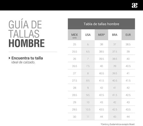 Guía de Tallas Calzado | Hombre – Centro de Ayuda