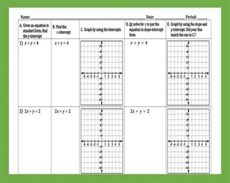 Graphing Standard Form Equations in Two Ways - Peertopia