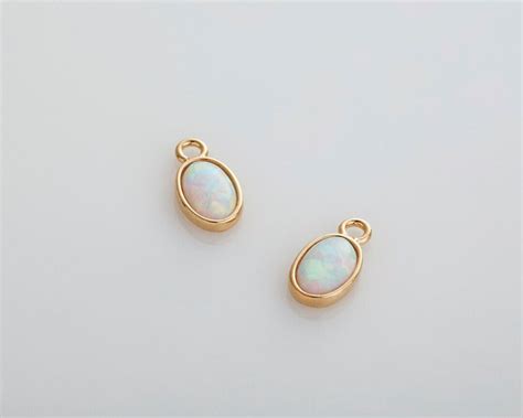 1 PC White Opal Pendant Opal Oval Gemstone Dainty - Etsy