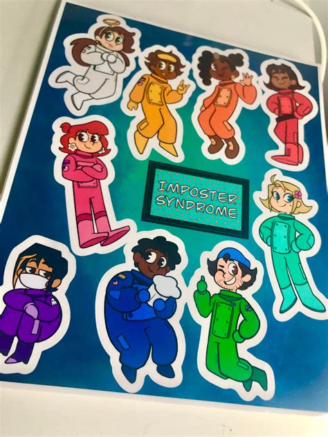 Imposter Syndrome Sticker Sheet - Etsy