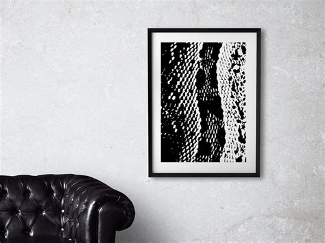 Black and White Snake Pattern Printable Wall Art Reptile Print Lizard ...