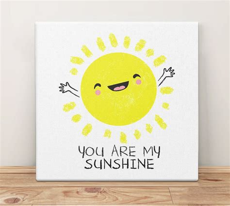 You Are My Sunshine Canvas Art Print | Canvas art prints, Acyrlic painting, You are my sunshine