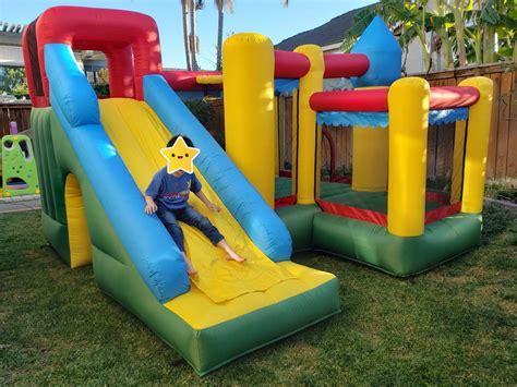 Review: Bountech Inflatable Bounce House (Castle 6-in-1 with Long Slide ...