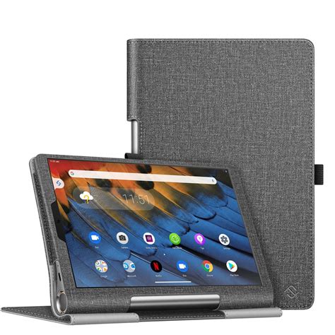 FINTIE Folio Case for Lenovo Yoga Smart Tablet, Slim Fit Premium Vegan Leather Stand Function ...